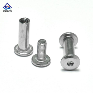 Hex Socket Chamfered Flat Head Skru Perempuan Dan Hex Socket Chamfered Flat Head Skru Lelaki