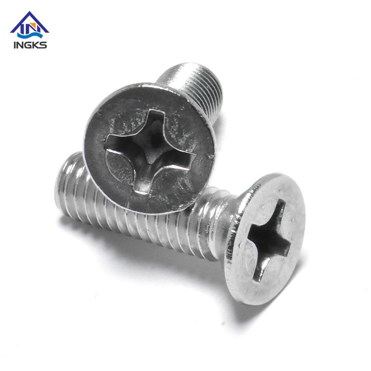 Skru Mesin Kepala Phillips CSK Keluli Tahan Karat