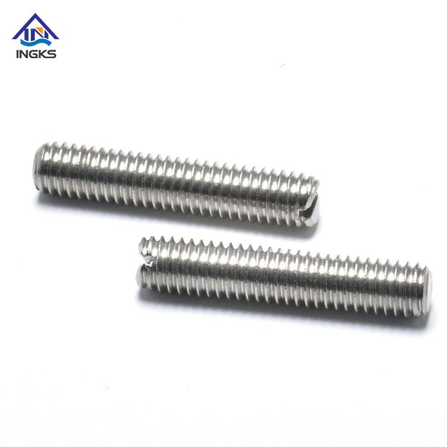 DIN551 Slotted Set Screw ជាមួយនឹង Flat Point