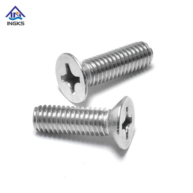 Skru Mesin Kepala Phillips CSK Keluli Tahan Karat