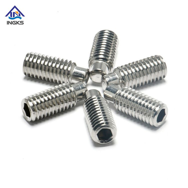 ដែកអ៊ីណុក 304 316 Hexagon Socket Dog Point Screw
