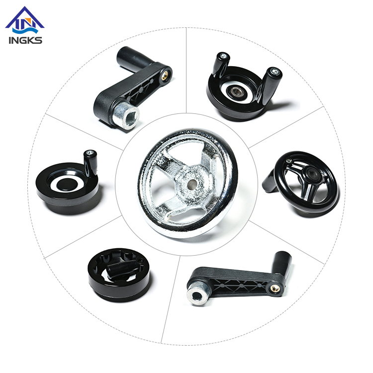 Crank Solid Spoke ፕላስቲክ Bakelite የእጅ ጎማ