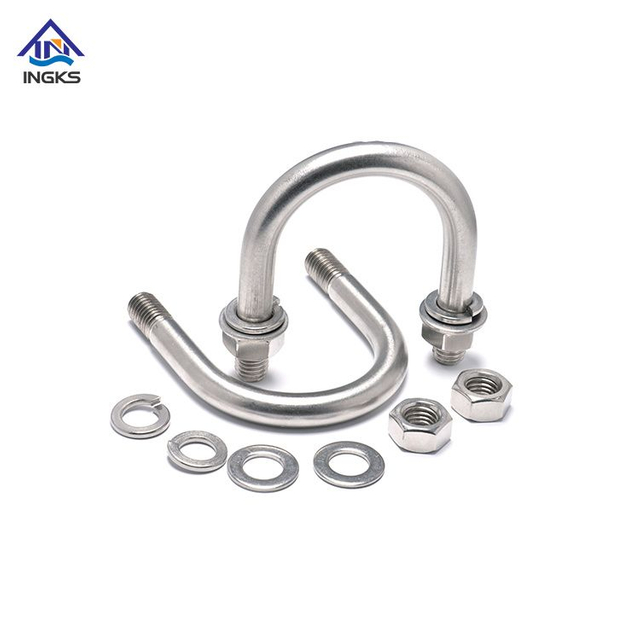 Bu l&ocirc;ng chữ U bằng th&eacute;p kh&ocirc;ng gỉ c&oacute; đai ốc Tất cả c&aacute;c k&iacute;ch thước ti&ecirc;u chuẩn