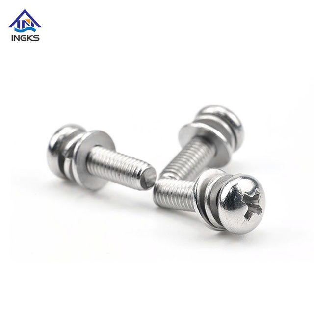 A2 A4 Phillips Pan head with Washer Assembling Machine Screw