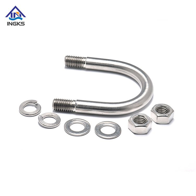 Bu l&ocirc;ng chữ U bằng th&eacute;p kh&ocirc;ng gỉ c&oacute; đai ốc Tất cả c&aacute;c k&iacute;ch thước ti&ecirc;u chuẩn
