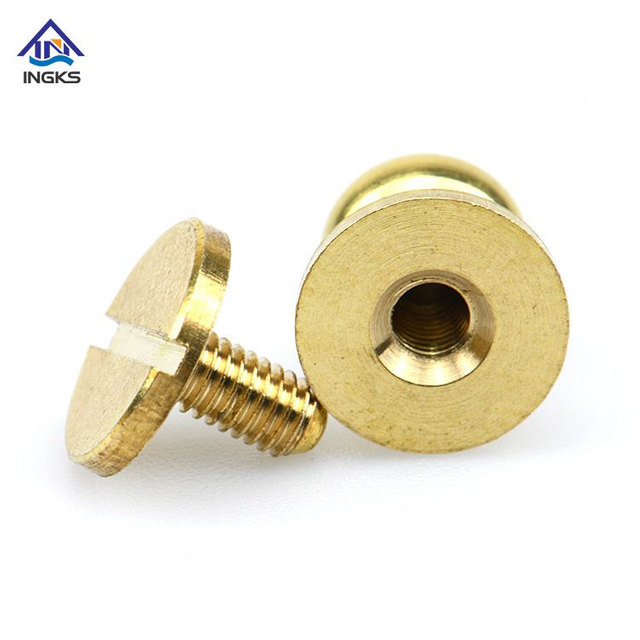 V&iacute;t nữ đầu tr&ograve;n bằng đồng thau v&agrave; v&iacute;t nam đầu phẳng c&oacute; r&atilde;nh