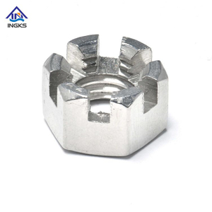 Thép không gỉ 304 316 Lâu đài hình lục giác Din935 