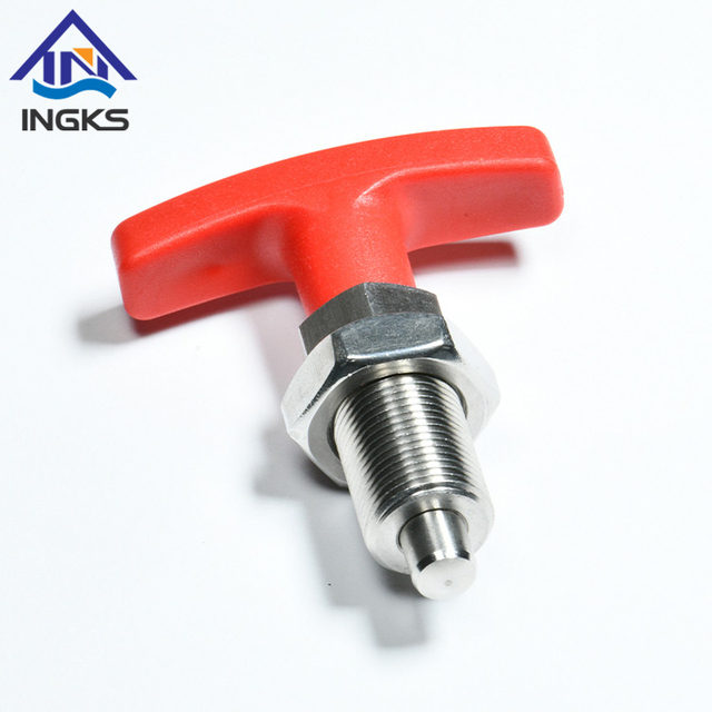 Stainless Steel Hand-retractable T Handle Indexing Plunger