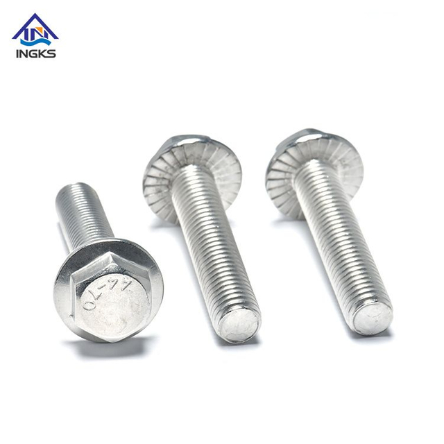 አይዝጌ ብረት 304 316 DIN 6921 ባለ ስድስት ጎን ፍላንግ ቦልት የሄክስ ማጠቢያ ራስ 