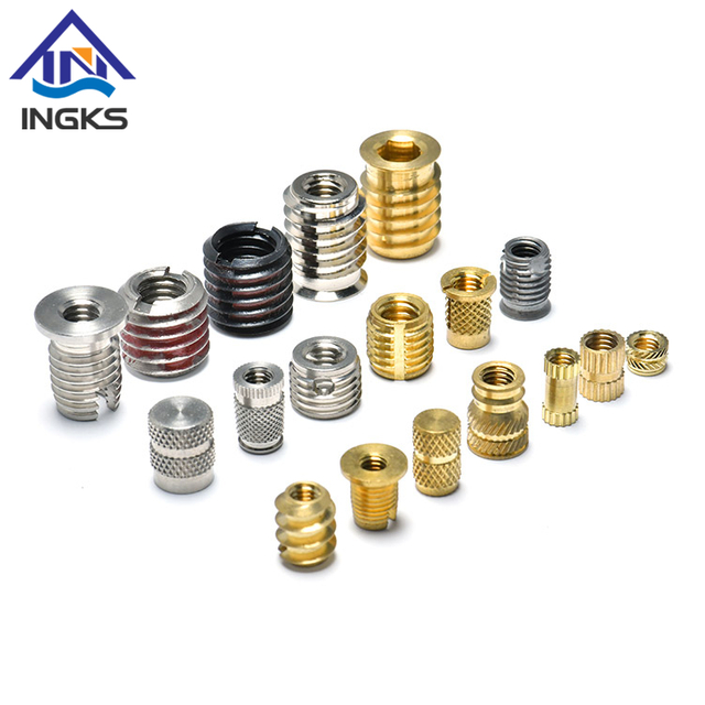 Stainless Steel Brass Hex Socket na May Flange Flat Head na May Slotted Threaded Insert