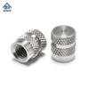 ສະແຕນເລດ double Diamond Knurled Insert Nuts