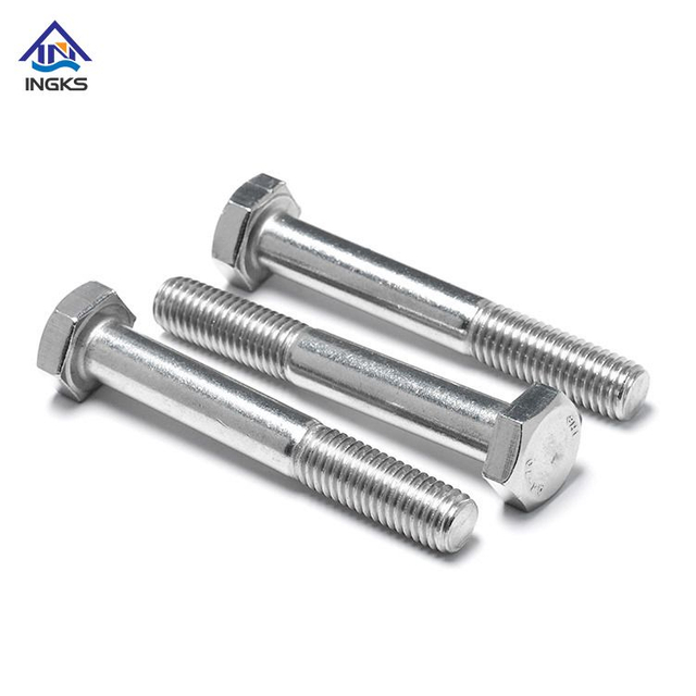 Keluli Tahan Karat Keluli Karbon DIN931/ DIN 933Hex Kepala Bolt Separuh Benang 
