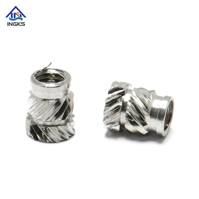 SS304/SS316 አይዝጌ ብረት ድርብ Twill Knurled ለውዝ አስገባ