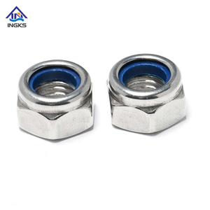 Roestvrijstalen hex nylon slotmoeren zelfvergrendeling insert din985