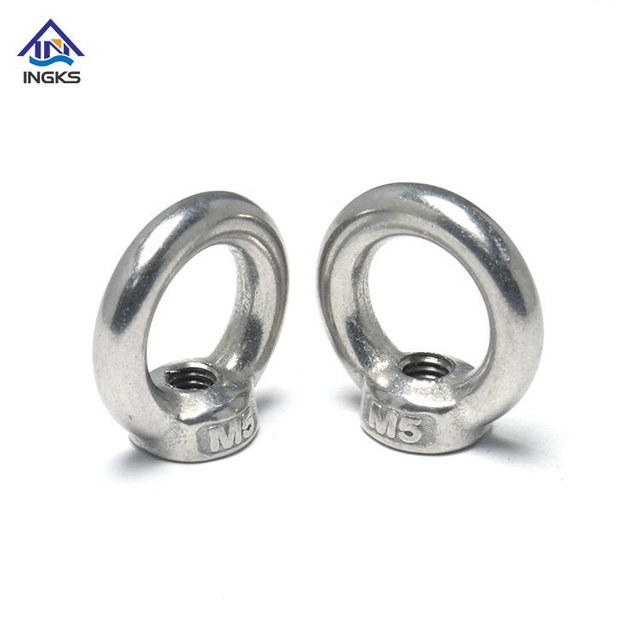 DIN582 ஸ்லிஃப்டிங் ஐ நட் போலியான வட்ட வளைய வடிவ கண் நட்ஸ்